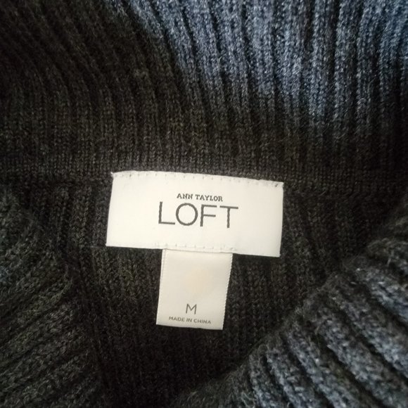 Dark Gray Cowl Neck LOFT Sweater Dress - Picture 3 of 3